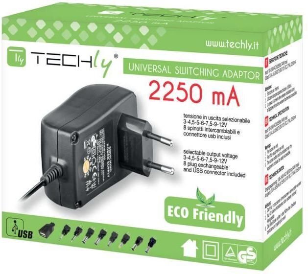 Techly 3-12V 2.25A cena un informācija | Lādētāji un adapteri | 220.lv