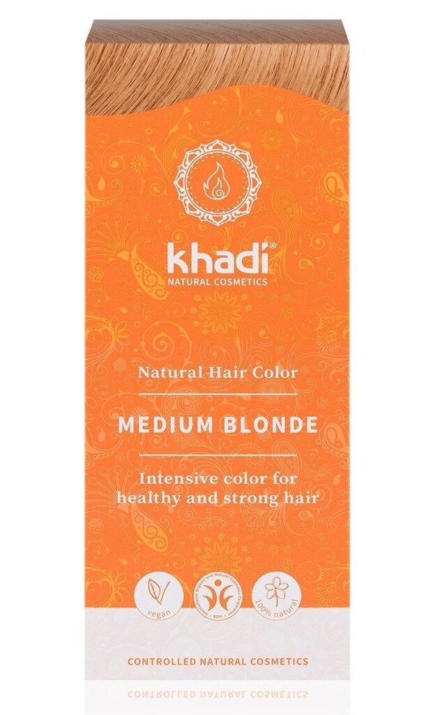 Matu krāsa Khadi Middle Blond 100 g цена и информация | Matu krāsas | 220.lv