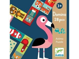 Izglītojoša domino puzle DJECO Animo, 28 detaļas цена и информация | Настольные игры, головоломки | 220.lv