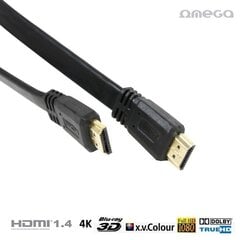 Omega kabelis hdmi v.1.4 melns 5 m blisteris cena un informācija | Kabeļi un vadi | 220.lv