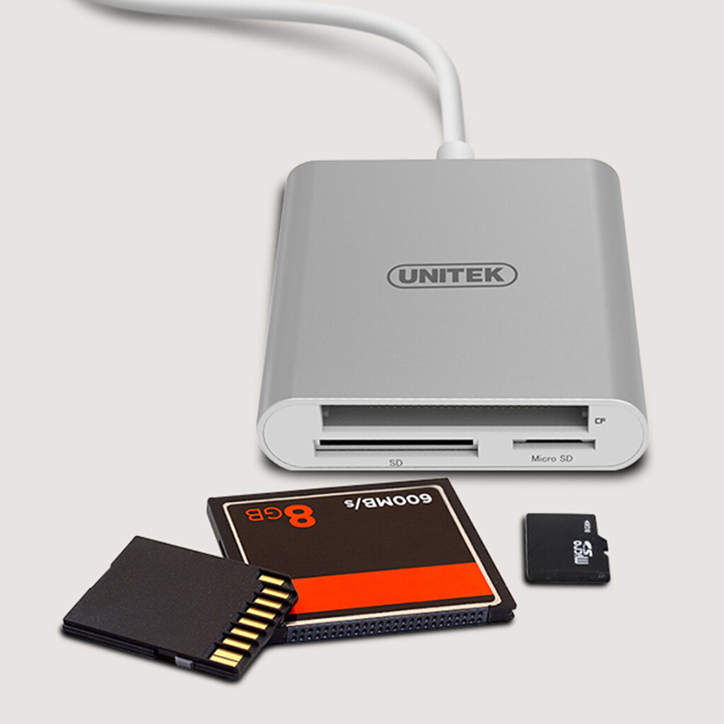 Unitek USB3.0 to Multi-In-One Aluminium Card Reader (With USB Type-C Adaptor) cena un informācija | Adapteri un USB centrmezgli | 220.lv