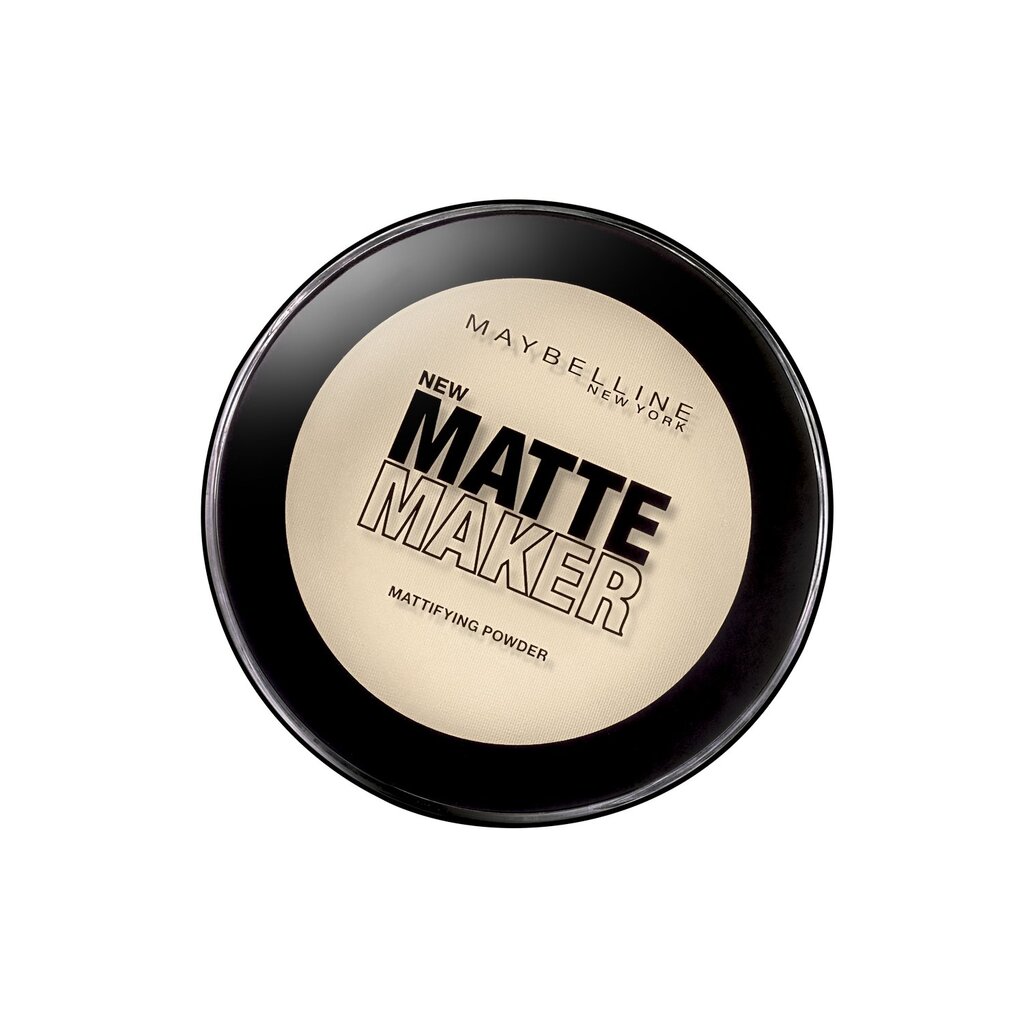 Maybelline Matte maker matējošs sejas pūderis, 16 g, 20 Nude Beige cena un informācija | Grima bāzes, tonālie krēmi, pūderi | 220.lv