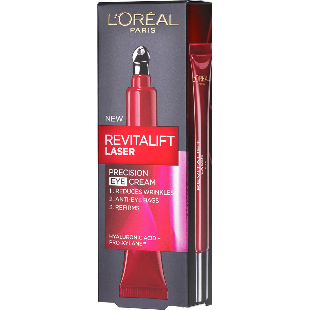 Acu krēms no novecošanās pazīmēm L'Oreal Paris Revitalift Laser, 15 ml cena un informācija | Acu krēmi, serumi | 220.lv