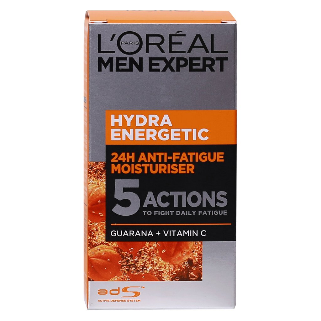 Sejas mitrinošais krēms vīriešiem L'Oreal Paris Men Expert Hydra Energetic, 50 ml cena un informācija | Sejas krēmi | 220.lv