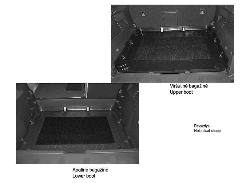 Bagāžnieka paklājiņš Toyota Auris 2012-> (ar Comfort paketi, augšējam bagāžniekam) )/33054 cena un informācija | Bagāžnieka paklājiņi pēc auto modeļiem | 220.lv