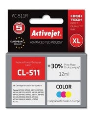 ActiveJet ink AC-511R Canon CL-511 Color цена и информация | Картриджи для струйных принтеров | 220.lv