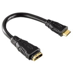 HAMA HDMI Cable Adapter type C (mini) plug - type A socket gold-plated cena un informācija | Adapteri un USB centrmezgli | 220.lv