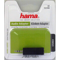 Адаптер 6,3 мм -- 3,5 мм Hama цена и информация | Адаптеры и USB разветвители | 220.lv