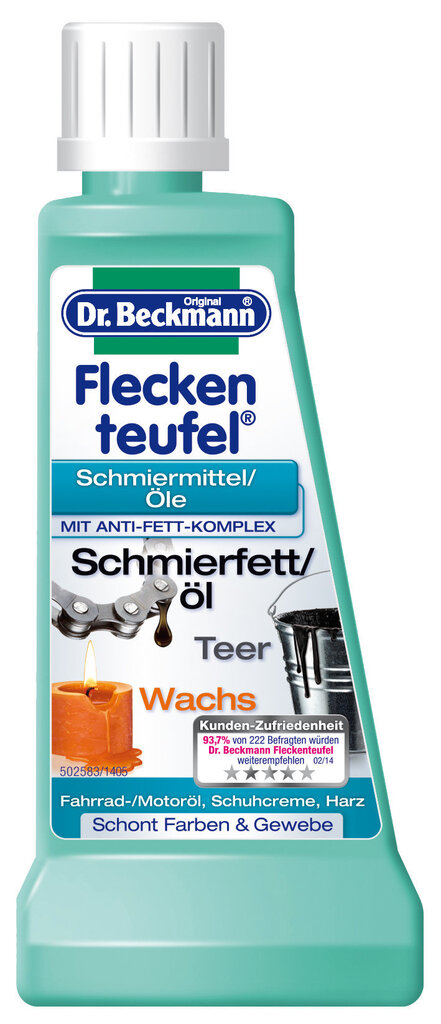 Traipu tīrītājs mašīna eļļa, dārva, vasks Dr. Beckmann 50 ml цена и информация | Veļas mazgāšanas līdzekļi | 220.lv