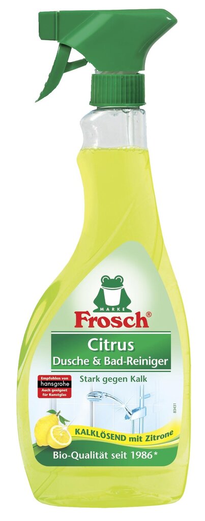 Tīrīšanas līdzeklis vannai - dušai Frosch 500 ml цена и информация | Tīrīšanas līdzekļi | 220.lv