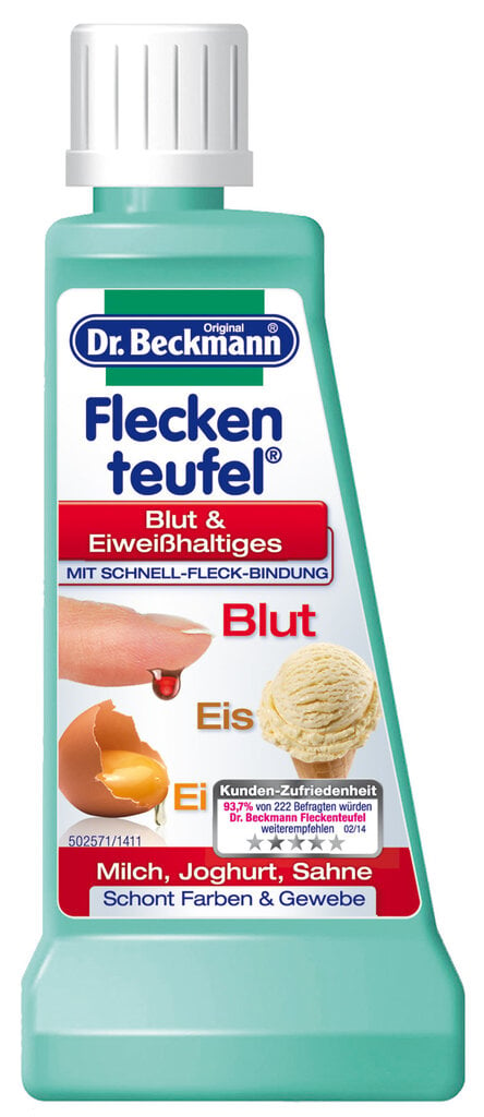 Traipu tīrītājs (asins, piens, olbaltums) Dr. Beckmann 50 ml цена и информация | Veļas mazgāšanas līdzekļi | 220.lv