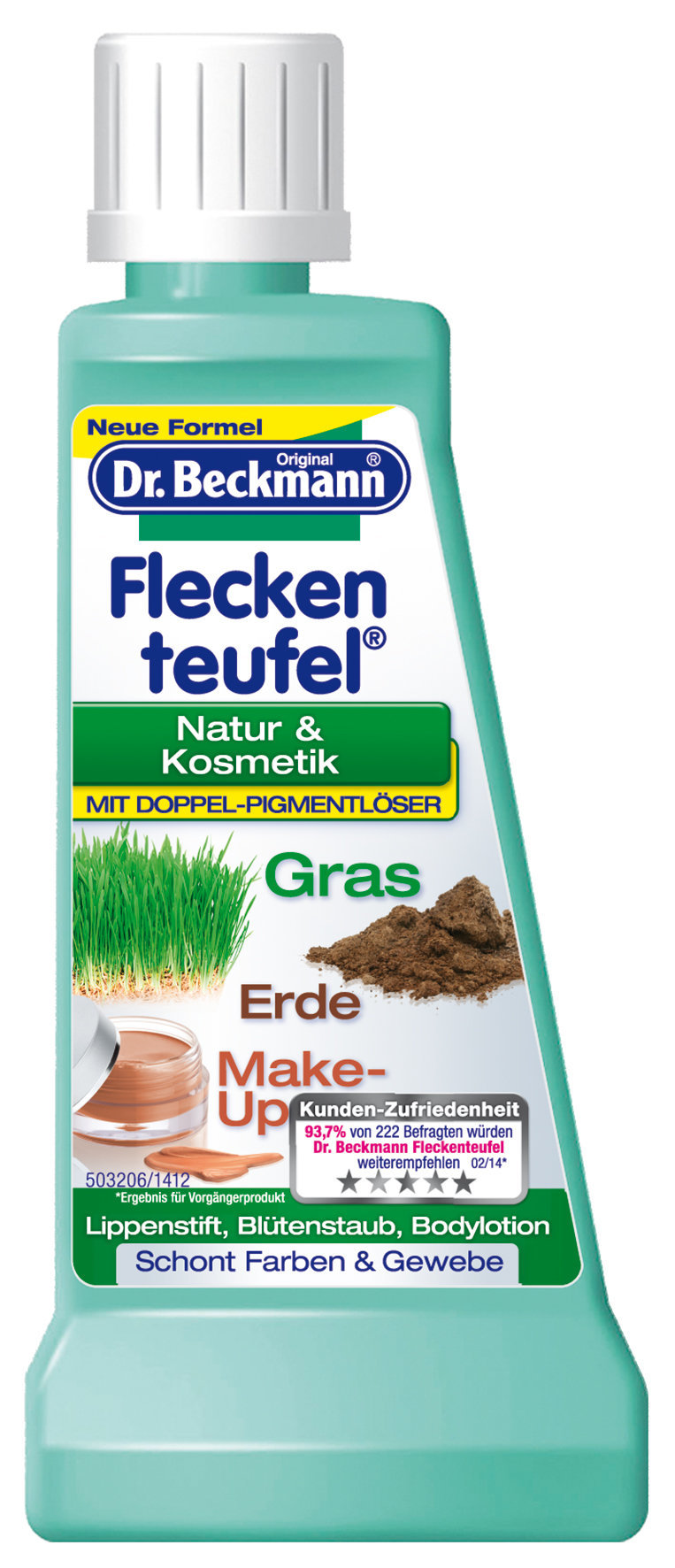 Traipu tīrītājs (zāļe, zeme, dekoratīva kosmētika) Dr. Beckmann 50 ml cena  | 220.lv