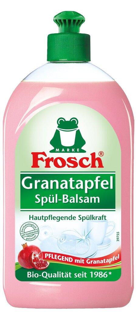 Balzāms trauku mazgāšanai ar granātābolu Frosch 500ml цена и информация | Trauku mazgāšanas līdzekļi | 220.lv