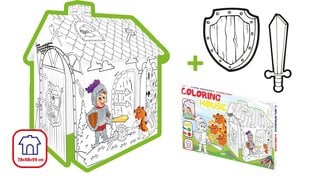 Кукольный домик-раскраска Mochtoys Knight 11123 цена и информация | Детские игровые домики | 220.lv