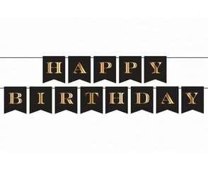 Garland "Daudz laimes dzimšanas dienā", 250 x 13 cm (PF-GBGP) 9645 cena un informācija | Svētku dekorācijas | 220.lv