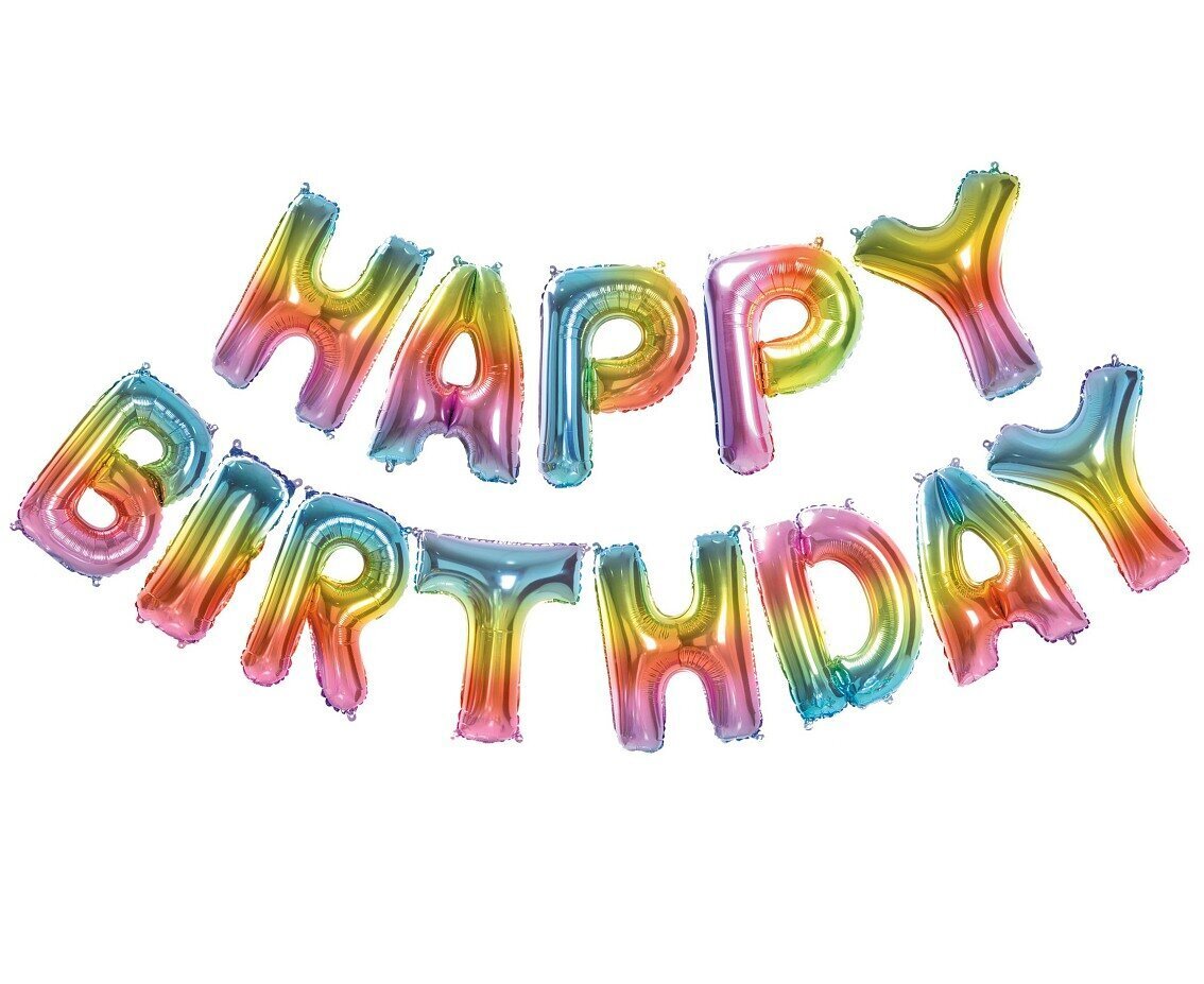 Folijas balonu komplekts "Daudz laimes dzimšanas dienā" (BZ-AHBT) 0202 цена и информация | Baloni | 220.lv