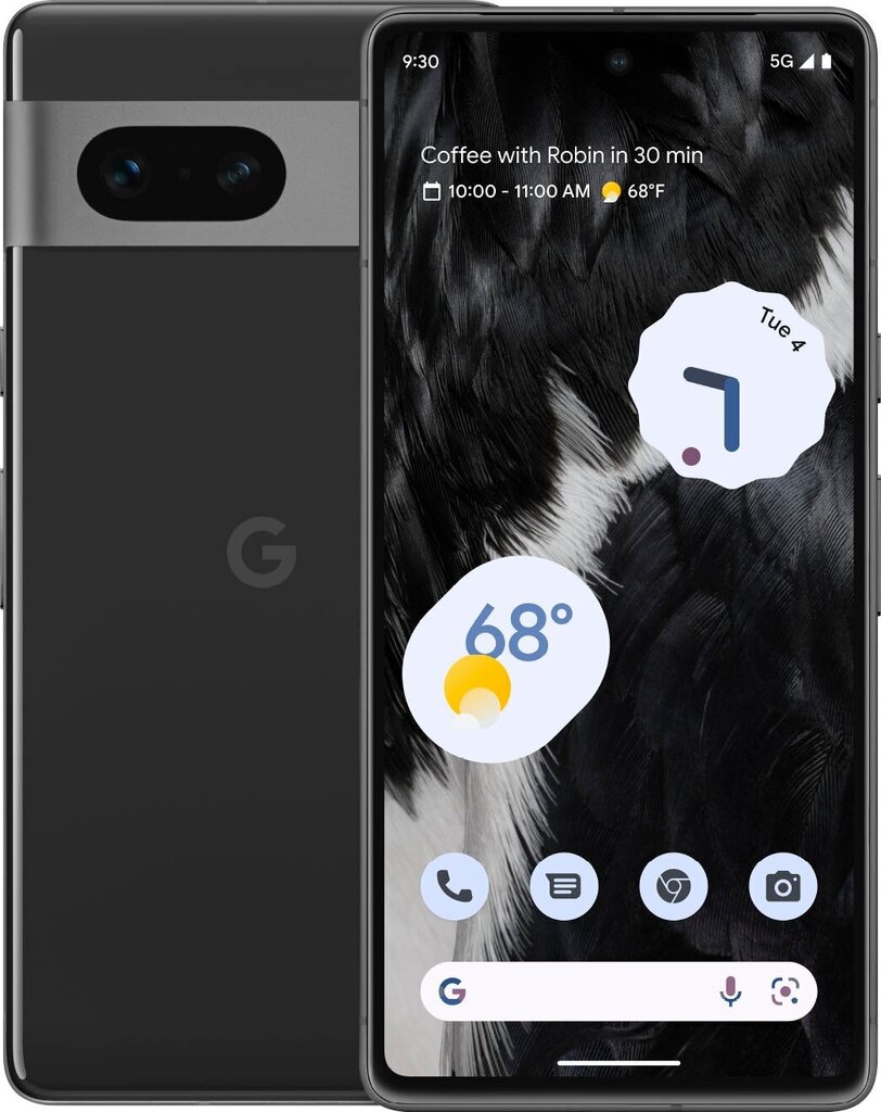 Google Pixel 7 5G Dual SIM 8/128GB Obsidian Black (GA03923-GB) цена и информация | Mobilie telefoni | 220.lv