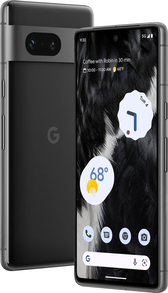 Google Pixel 7 5G Dual SIM 8/128GB Obsidian Black (GA03923-GB) cena un informācija | Mobilie telefoni | 220.lv