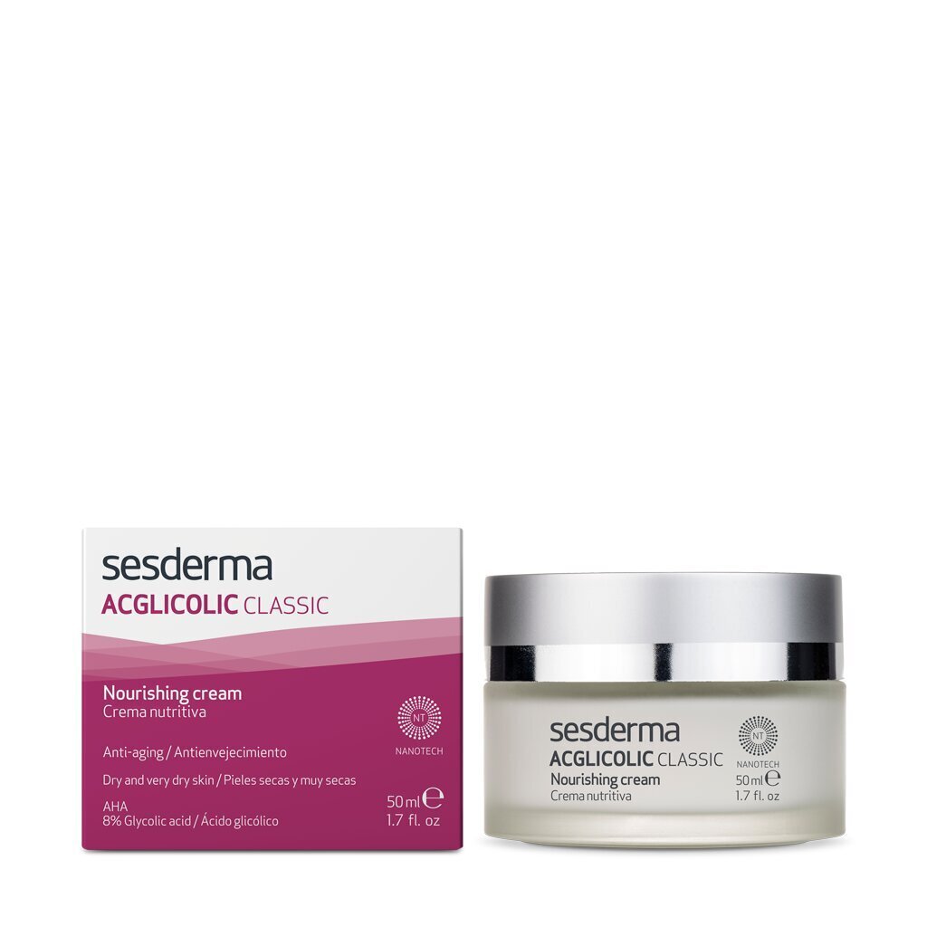 Barojošs sejas krēms Sesderma Acglicolic Classic (50 ml) cena un informācija | Sejas krēmi | 220.lv