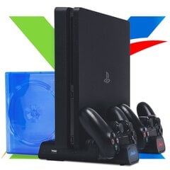 Daudzfunkcionāls lādētājs, piemērots PLAYSTATION 4 PRO SLIM FAT цена и информация | Аксессуары для компьютерных игр | 220.lv