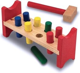 Развивающая деревянная игрушка с кубиками и молотком Melissa & Doug цена и информация | Игрушки для малышей | 220.lv