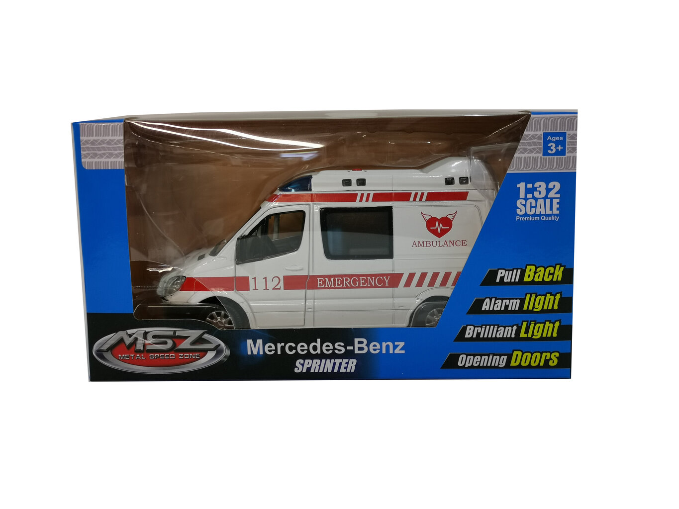 Автомобиль MSZ, Mercedes Benz Sprinter, 1:32 цена | 220.lv