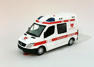 MSZ Miniatūrais modelis - Mercedes-Benz Sprinter (policija, ātrā palīdzība), 1:32 cena un informācija | Rotaļlietas zēniem | 220.lv