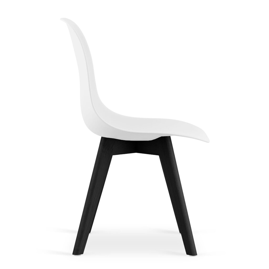 4-u krēslu komplekts KITO, balts/melns cena un informācija | Virtuves un ēdamistabas krēsli | 220.lv