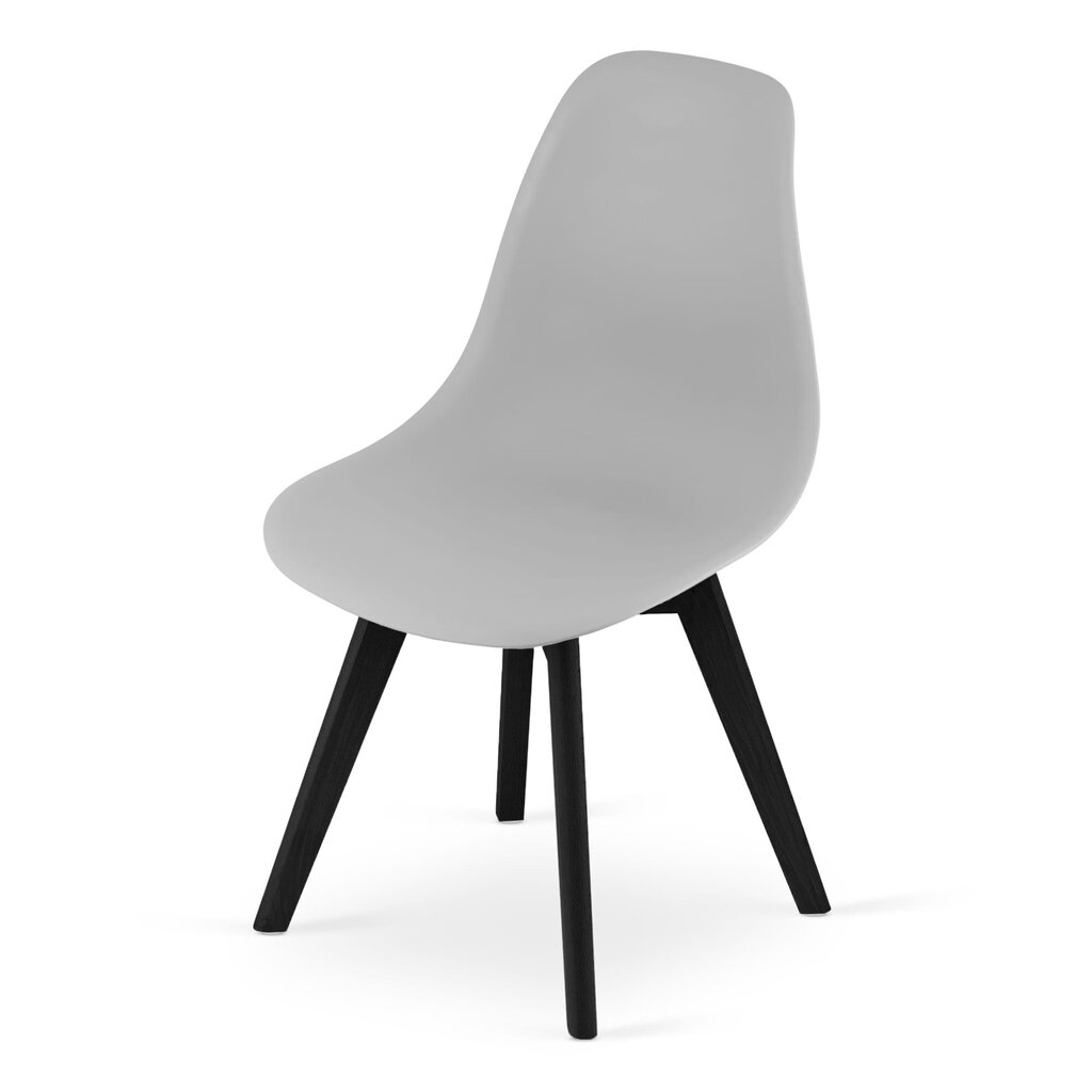 4-u krēslu komplekts KITO, pelēks/melns cena un informācija | Virtuves un ēdamistabas krēsli | 220.lv