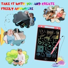 Цветной жидкокристаллический планшет для рисования и письма с ручкой для детей - GOAPA, розовый цена и информация | Развивающие игрушки | 220.lv