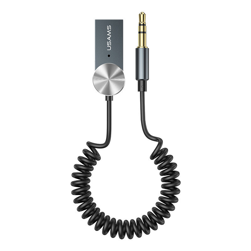 Bluetooth 5.0 audio adapteris - USAMS SJ464 AUX(3.5), melns cena un informācija | Bezvadu garnitūra | 220.lv