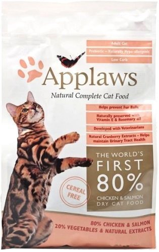 Sausā barība Applaws Cat Adult Chicken with Salmon, 7,5 kg cena un informācija | Sausā barība kaķiem | 220.lv