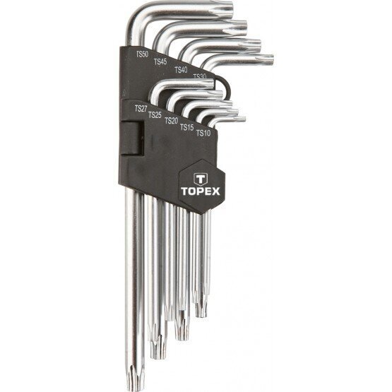 Topex uzgriežņu atslēgu komplekts TS10-TS50, 9 gab. 35D951 цена и информация | Rokas instrumenti | 220.lv