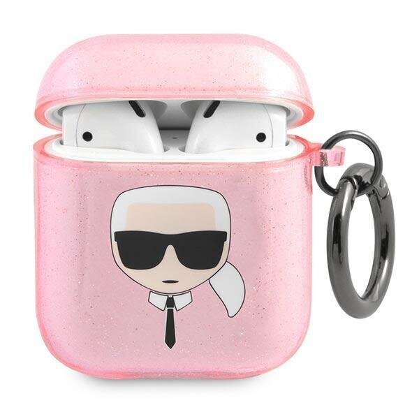 Karl Lagerfeld KLA2UKHGP futrālis paredzēts AirPods cena un informācija | Austiņu piederumi | 220.lv