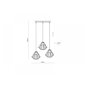 Piekaramā lampa TK Lighting Diamond 6203 cena un informācija | Piekaramās lampas | 220.lv