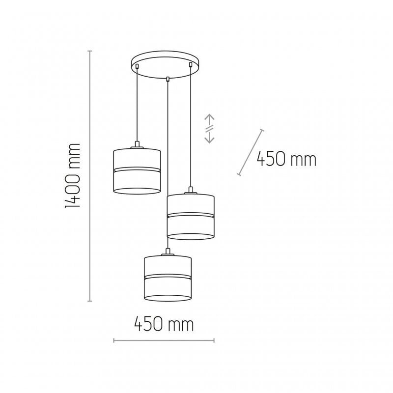 Piekaramā lampa TK Lighting Linobianco 6575 cena un informācija | Lustras | 220.lv