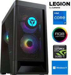 Стационарный компьютер Lenovo Legion T5 i7-11700 16GB 512GB SSD RTX 3060 Ti Windows 11 цена и информация | Стационарные компьютеры | 220.lv