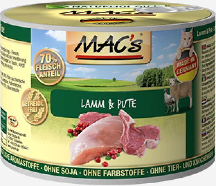 Konservi kaķiem Mac's Lamb & Turkey 800 g cena un informācija | Konservi kaķiem | 220.lv