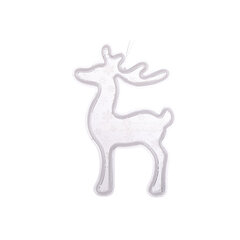 Новогоднее украшение DKD Home Decor LED Северный олень, белое цена и информация | Рождественское украшение CA1029 | 220.lv