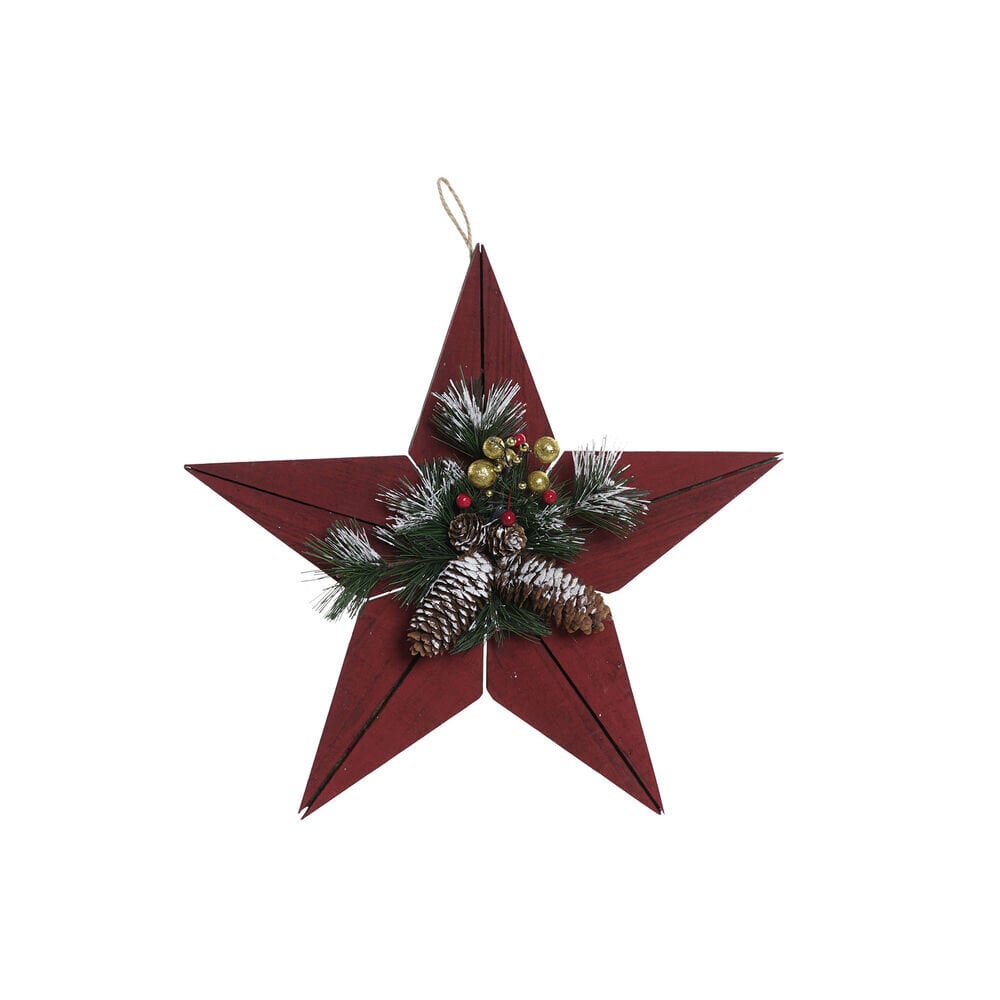 Ziemassvētku rotājums DKD Home Decor, koka (40 x 8 x 40 cm) cena un informācija | Ziemassvētku dekorācijas | 220.lv