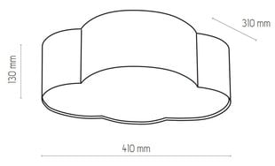 Griestu lampa TK Lighting Cloud mini 6075 цена и информация | Потолочные светильники | 220.lv