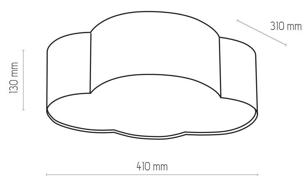 Griestu lampa TK Lighting Cloud mini 6075 цена и информация | Griestu lampas | 220.lv