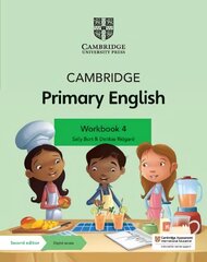 Cambridge Primary English Workbook 4 with Digital Access (1 Year) 2nd Revised edition cena un informācija | Grāmatas pusaudžiem un jauniešiem | 220.lv