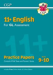 11plus GL English Practice Papers - Ages 9-10 (with Parents' Guide & Online Edition) cena un informācija | Svešvalodu mācību materiāli | 220.lv
