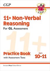 11plus GL Non-Verbal Reasoning Practice Book & Assessment Tests - Ages 10-11 (with Online Edition) cena un informācija | Izglītojošas grāmatas | 220.lv