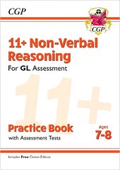 11plus GL Non-Verbal Reasoning Practice Book & Assessment Tests - Ages 7-8   (with Online Edition) цена и информация | Развивающие книги | 220.lv