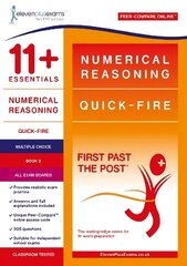 11plus Essentials Numerical Reasoning: Quick-Fire Book 2 - Multiple Choice cena un informācija | Izglītojošas grāmatas | 220.lv