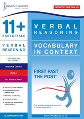 11plus Essentials Verbal Reasoning: Vocabulary in Context Level 4 cena un informācija | Izglītojošas grāmatas | 220.lv