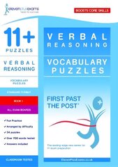 11plus Puzzles Vocabulary Puzzles Book 1 cena un informācija | Izglītojošas grāmatas | 220.lv