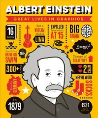 Great Lives in Graphics: Albert Einstein cena un informācija | Grāmatas pusaudžiem un jauniešiem | 220.lv